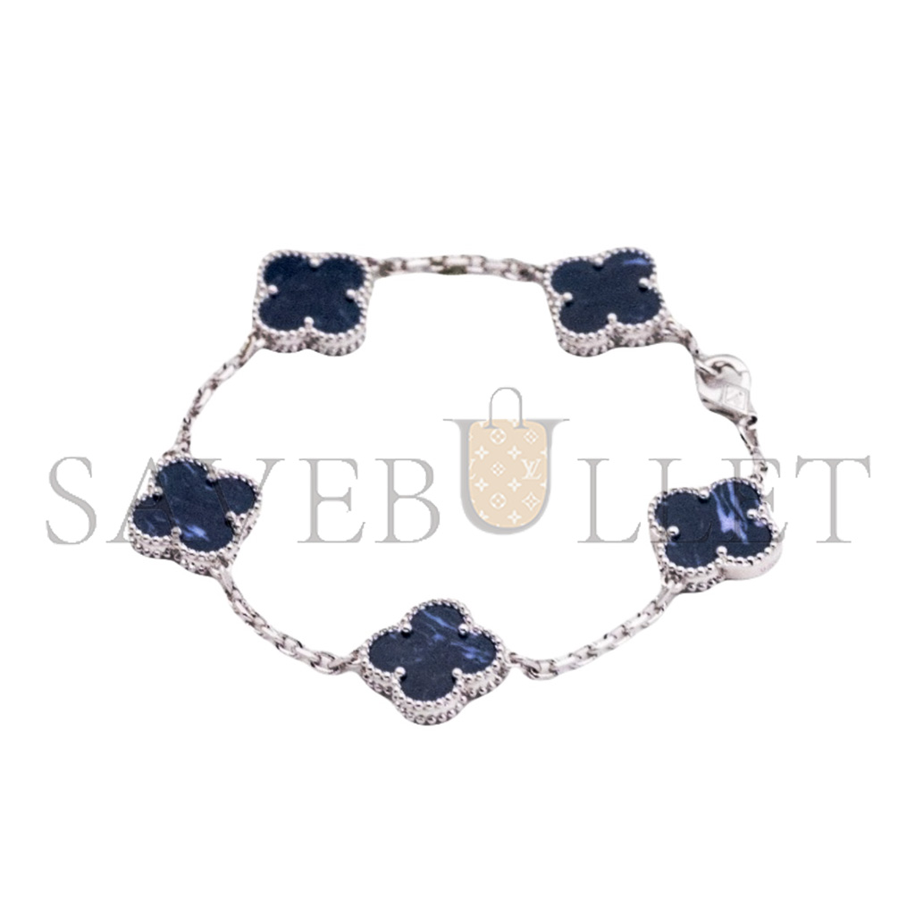 V*N CL*F arpels vintage alhambra bracelet, 5 motifs vcarp7s400